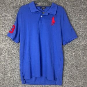 Ralph Lauren Polo Shirt Boys XL (18-20)  Big Pony Royal Number 3
